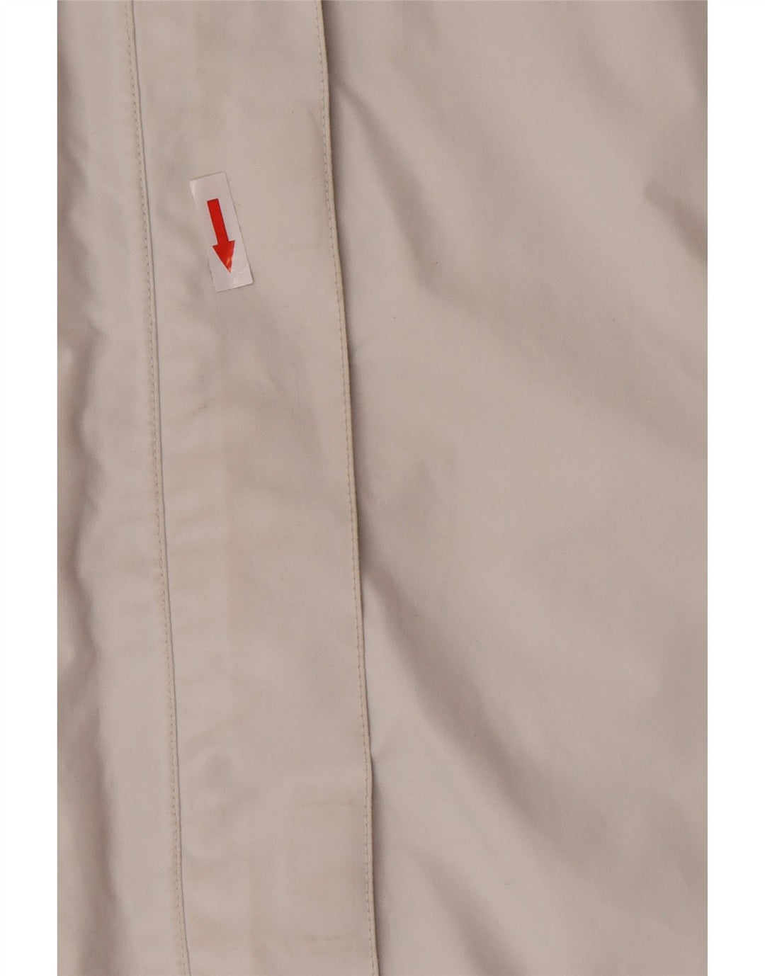 Helly Hansen Womens Hooded Rain Jacket UK 14 Medium Off White Colourblock