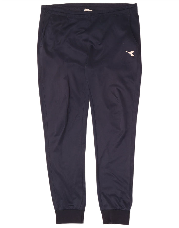 Diadora Mens Tracksuit Trousers Joggers XL Navy Blue Polyester