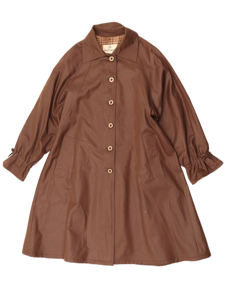 Claude Havrey Damen Trenchcoat UK 14 Large Braun Polyester