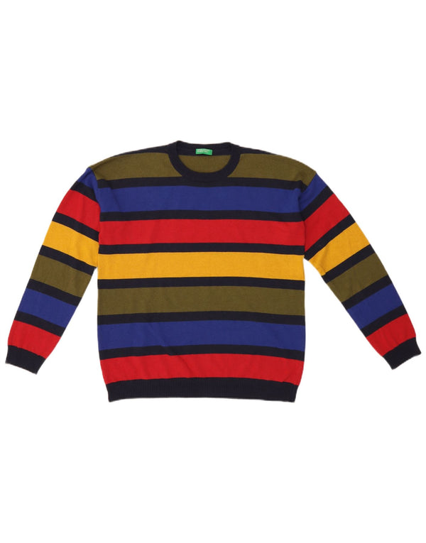 Benetton Boys Jumpertrøje med rund hals 11-12 år 2XL Flerfarvet