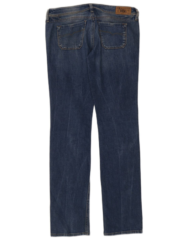Женские узкие прямые джинсы Diesel Lowky Regular W29 L34, синий хлопок