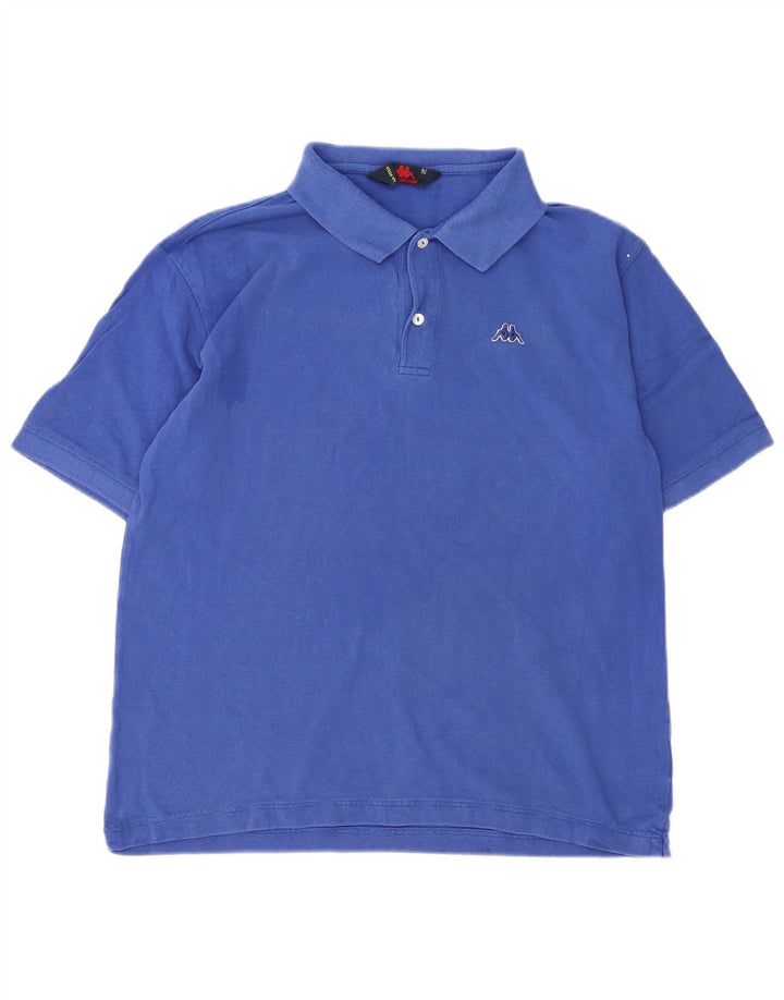 Kappa herre poloshirt XL blå bomuld