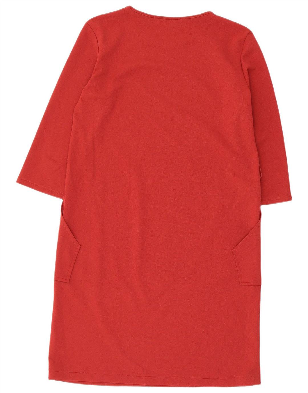 Zara Damen Etuikleid mit 3/4-Ärmeln, UK 14, Mittelrot