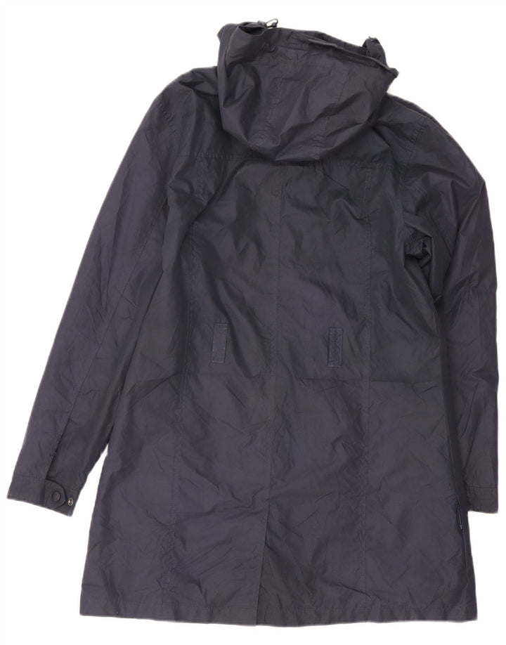 Mountain Warehouse Imperméable à capuche pour femme UK 12 Medium Bleu marine Polyester