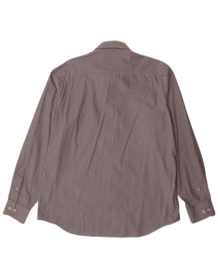 Carrera Mens Regular Fit Shirt XL Blue Pinstripe Cotton