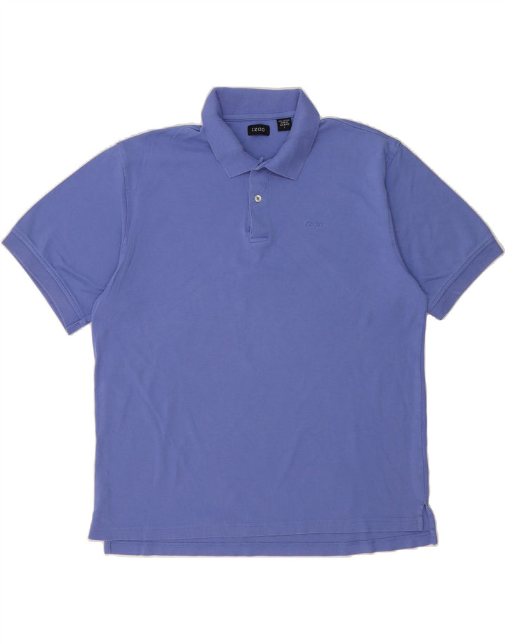 IZOD Mens Polo Shirt Large Blue Cotton Vintage Izod and Second-Hand Izod from Messina Hembry 