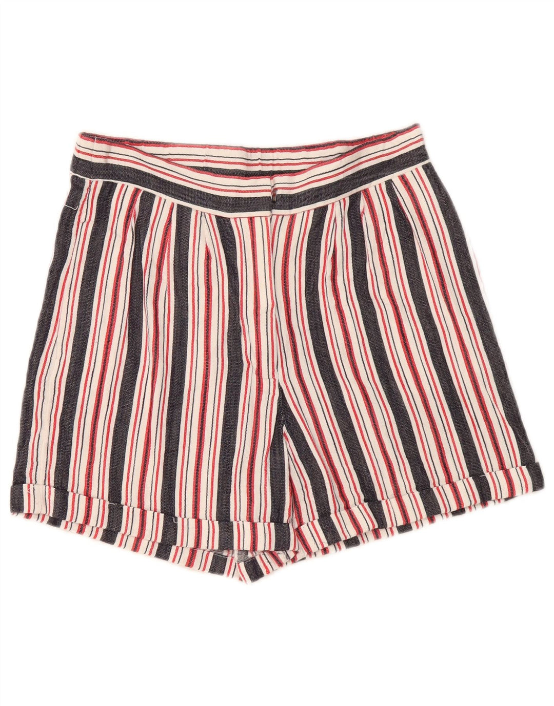 French Connection Womens Chino Shorts UK 8 Small W28 Multicoloured Striped