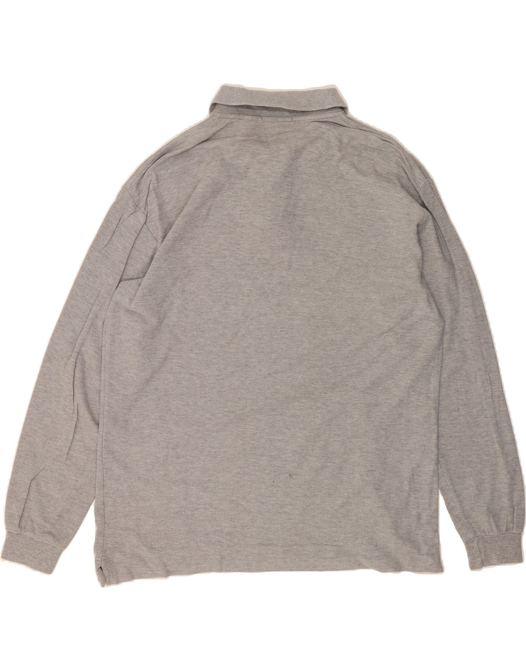 FILA Mens Long Sleeve Polo Shirt Large Grey Vintage Fila and Second-Hand Fila from Messina Hembry 