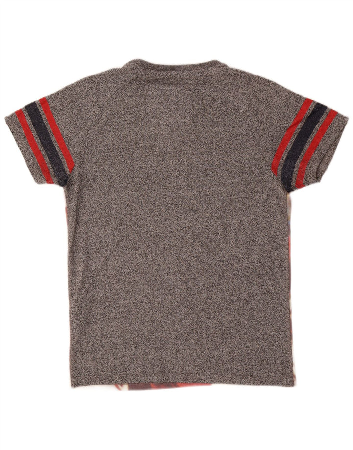 Superdry Mens Graphic T-Shirt Top Medium Grey Cotton