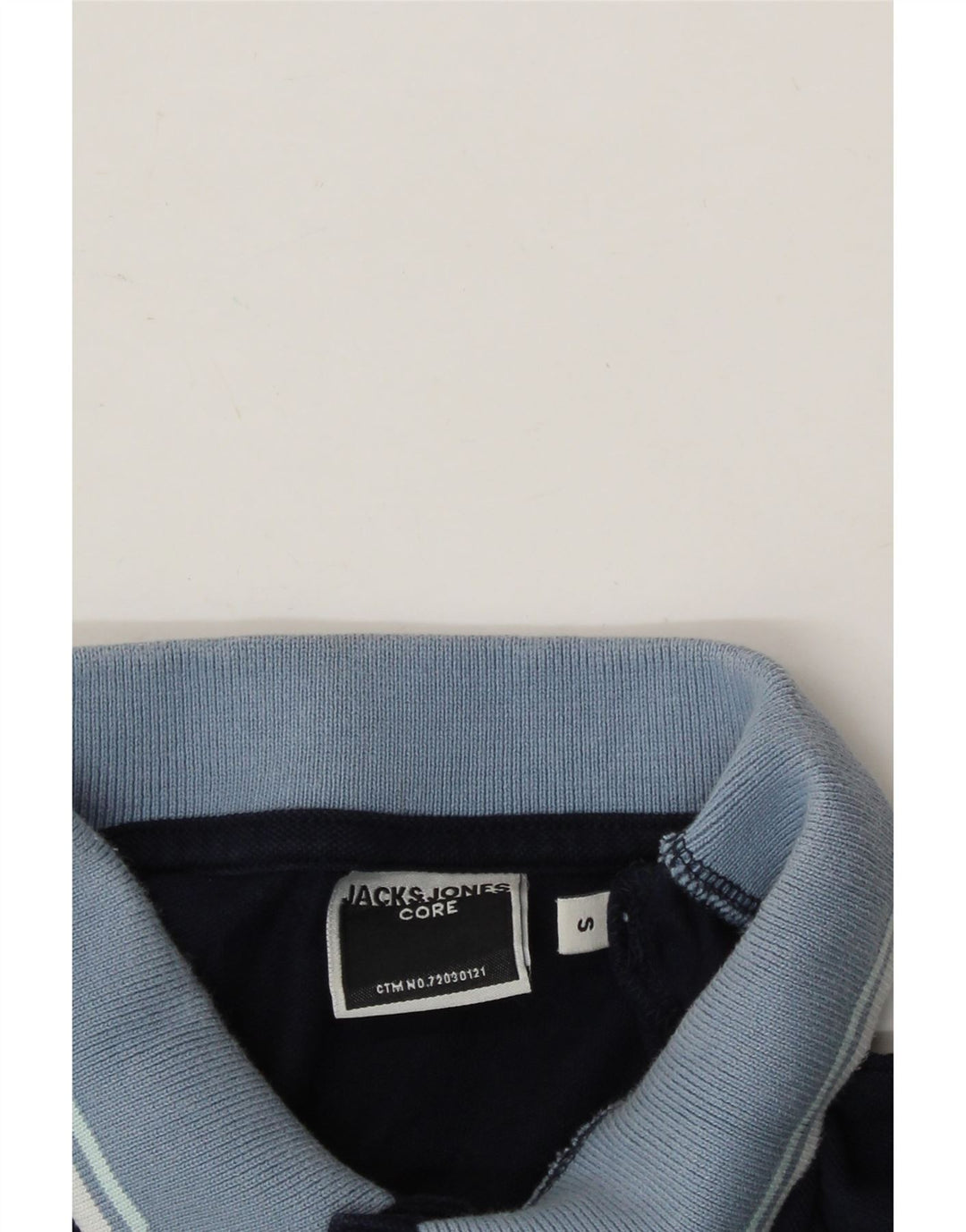 JACK & JONES Mens Polo Shirt Small Navy Blue Cotton Vintage Jack & Jones and Second-Hand Jack & Jones from Messina Hembry 
