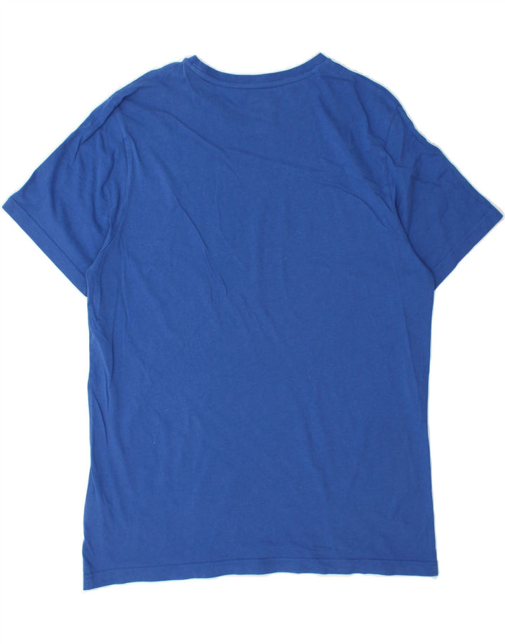 PUMA Mens Graphic T-Shirt Top Large Blue Cotton Vintage Puma and Second-Hand Puma from Messina Hembry 