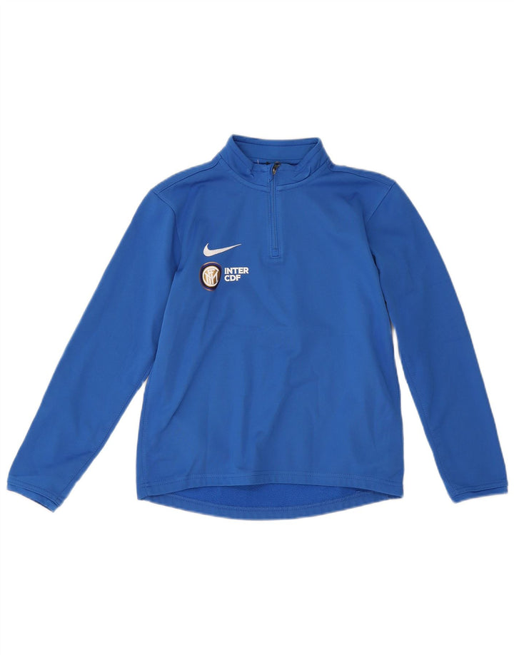 Nike Boys Inter Milan Graphic Sweatshirt Jumper 10-11 Years Medium Blue