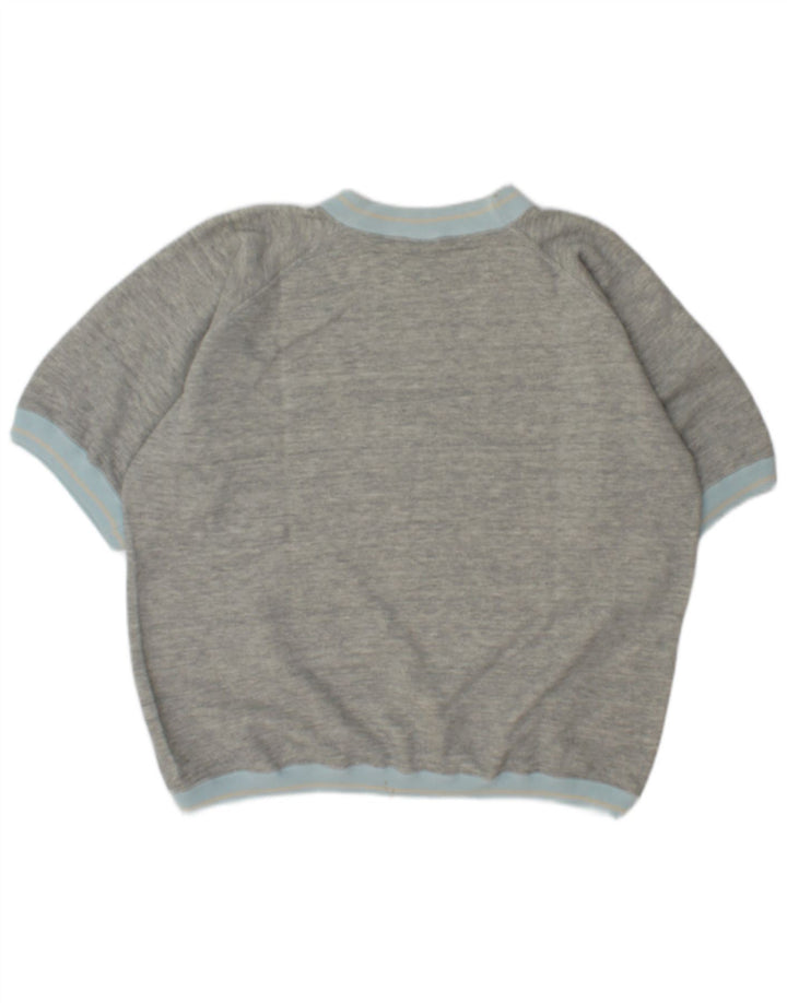 Jinglers Dame Oversized Grafisk Sweatshirt Jumper UK 10 Lille Grå