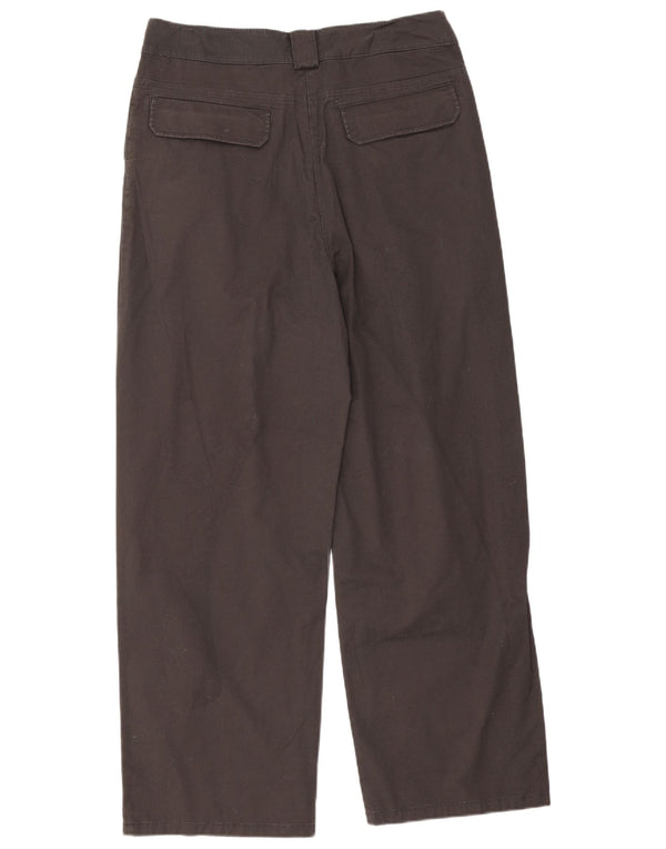 Kookai Womens High Waist Cropped Trousers EU 36 Small W28 L26 Brown