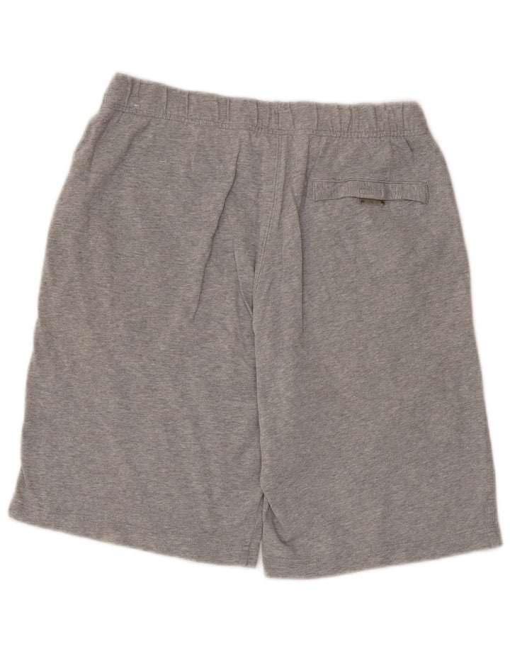 Nike Damen Sportshorts UK 12 Mittelgraue Baumwolle