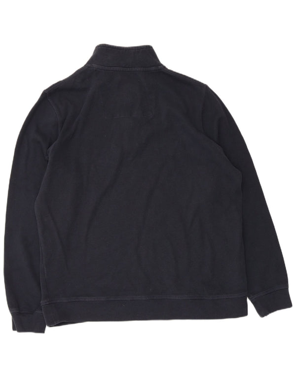 Crew Clothing Ανδρικά Φούτερ με φερμουάρ με λαιμόκοψη Jumper 2XL Navy Blue Cotton