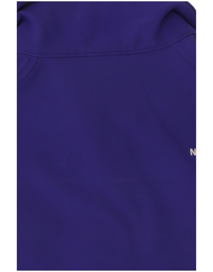 The North Face Womens Windbreaker Jacket UK 14 Medium Navy Blue Polyester