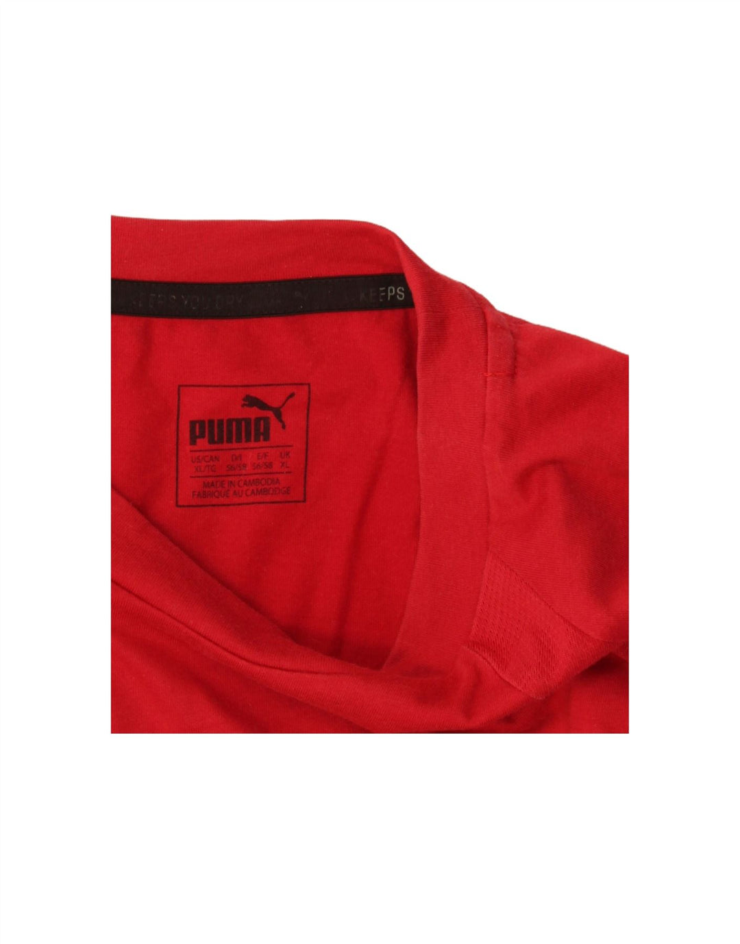 PUMA Mens Graphic T-Shirt Top XL Red