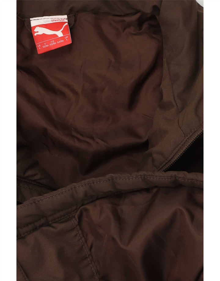 Puma Mens Padded Jacket UK 40 Large Brown