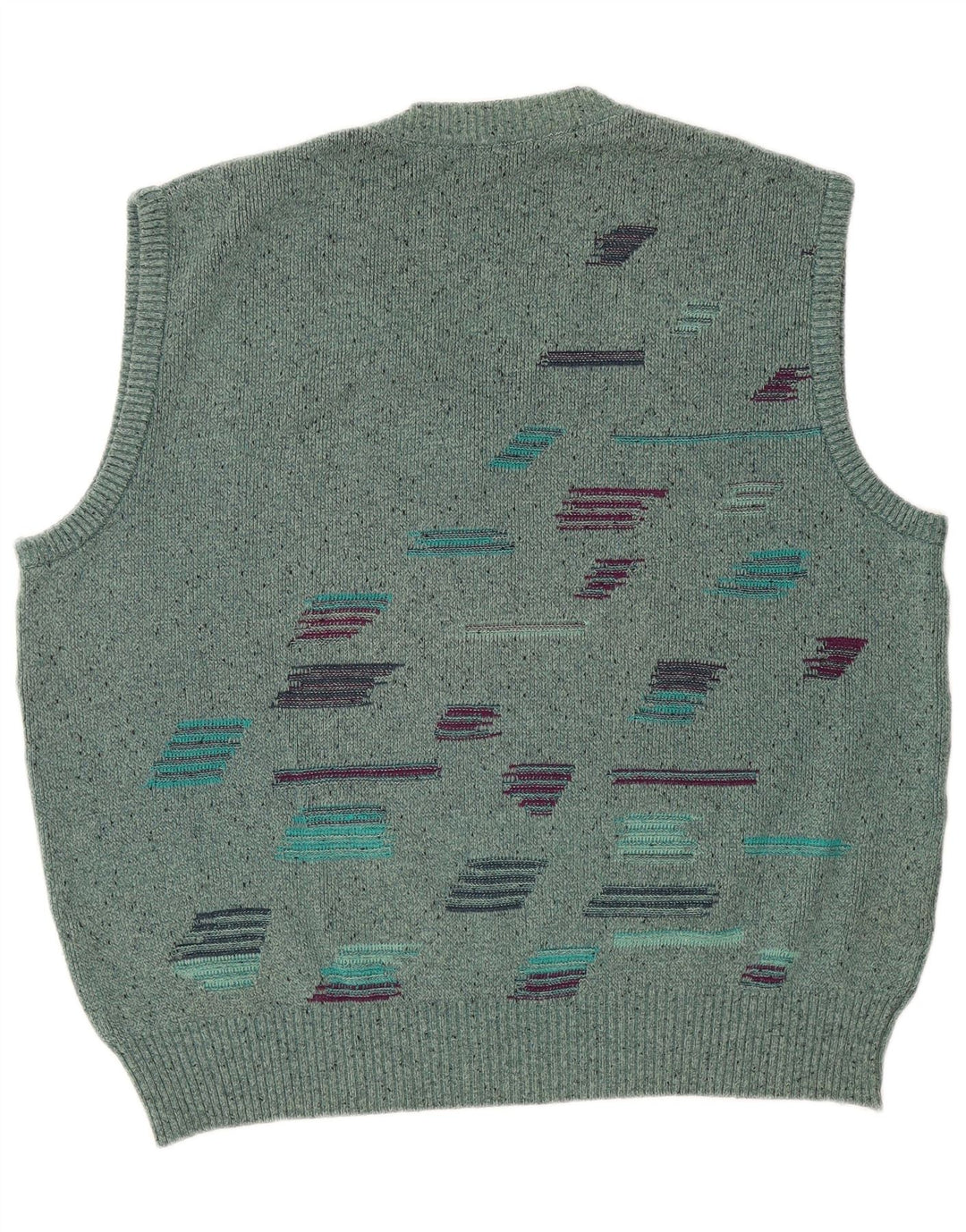 Regata masculina VINTAGE com colete XL turquesa salpicada