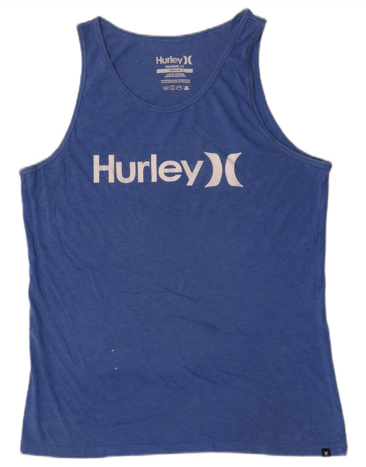 Męska kamizelka Hurley Premium Fit Graphic, średnia niebieska, bawełniana