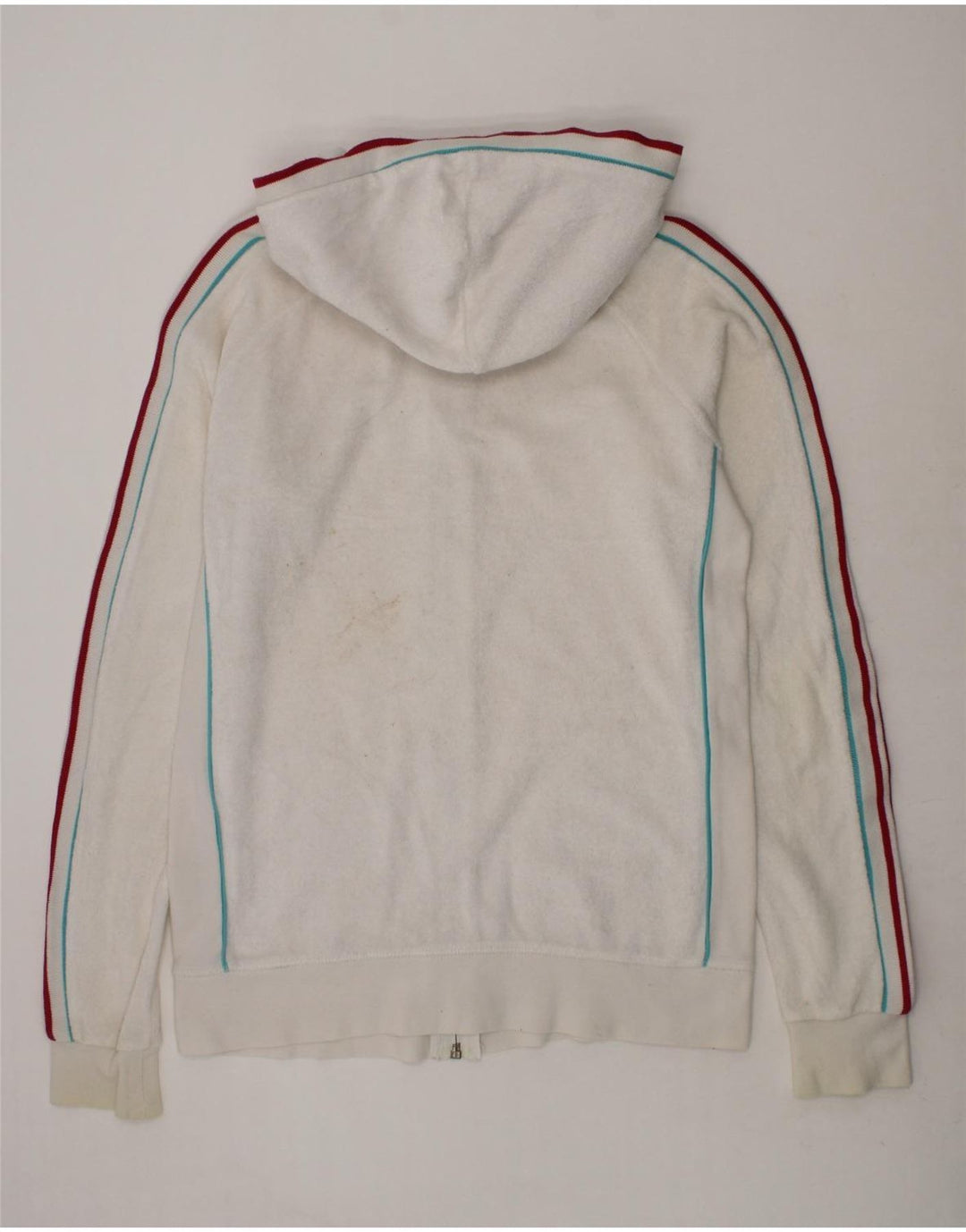 CONVERSE Girls Graphic Zip Hoodie Sweater 13-14 Years White Cotton Vintage Converse and Second-Hand Converse from Messina Hembry 