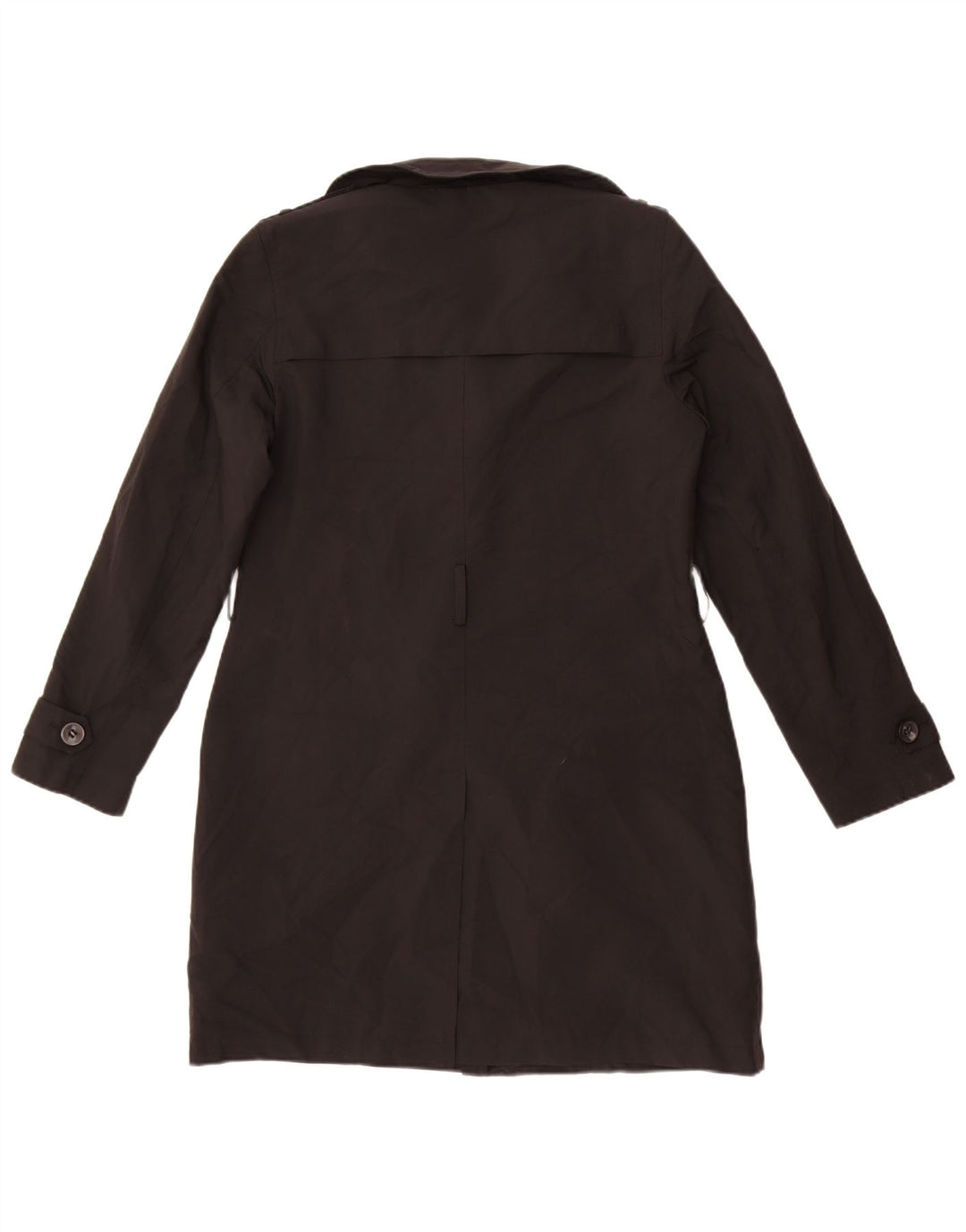 Marks & Spencer Damen Trenchcoat UK 12 Medium Schwarz Polyester