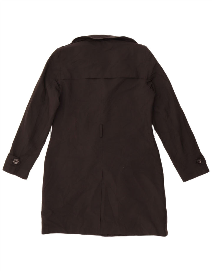 Marks & Spencer Damen Trenchcoat UK 12 Medium Schwarz Polyester