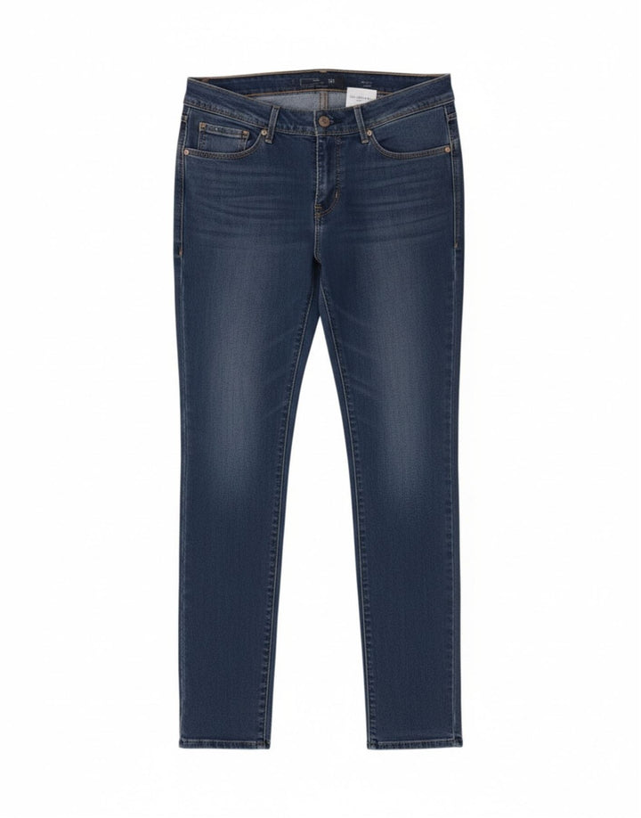 Levi's Womens Mid Rise Skinny Jeans W29 L32 Blue