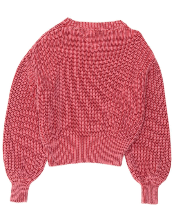 Tommy Hilfiger Suéter Corto con Cuello Barco para Mujer UK 10 Small Pink