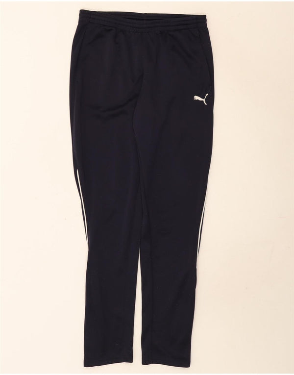 Pantaloni da tuta da uomo Puma Medium in poliestere blu navy