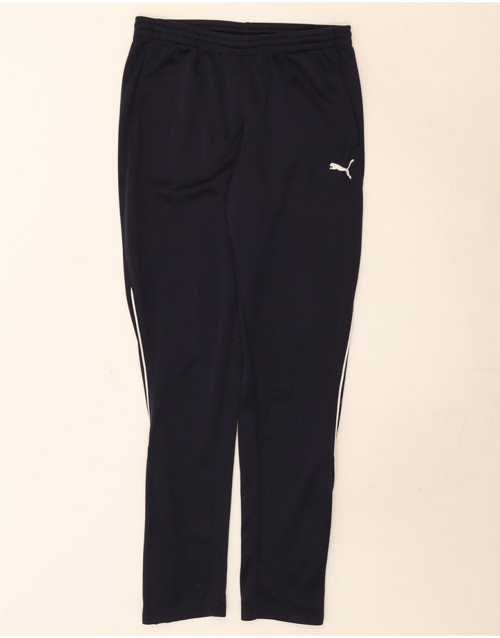 Pantaloni da tuta da uomo Puma Medium in poliestere blu navy