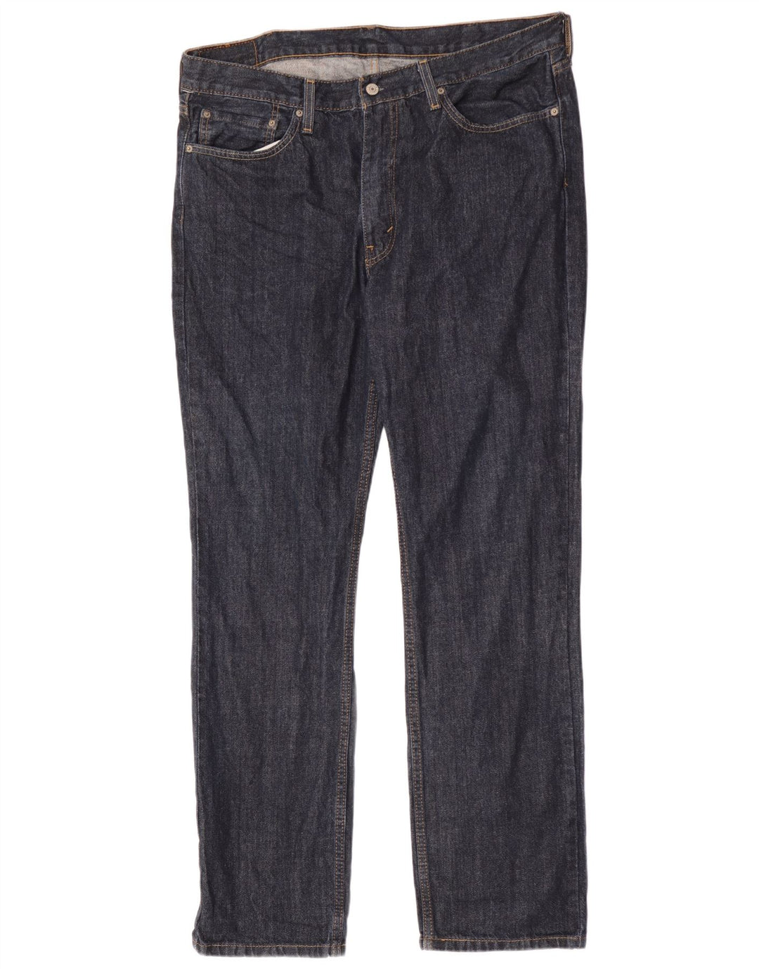 Levi's Mens 514 Straight Jeans W38 L34 Navy Blue