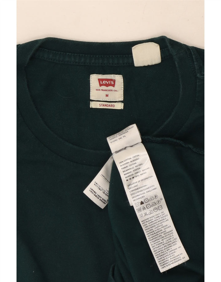 Levi's Mens Standard T-Shirt Top Medium Green Cotton