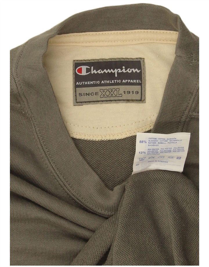 Champion Herren Sweatshirt Pullover 2XL Grau Baumwolle