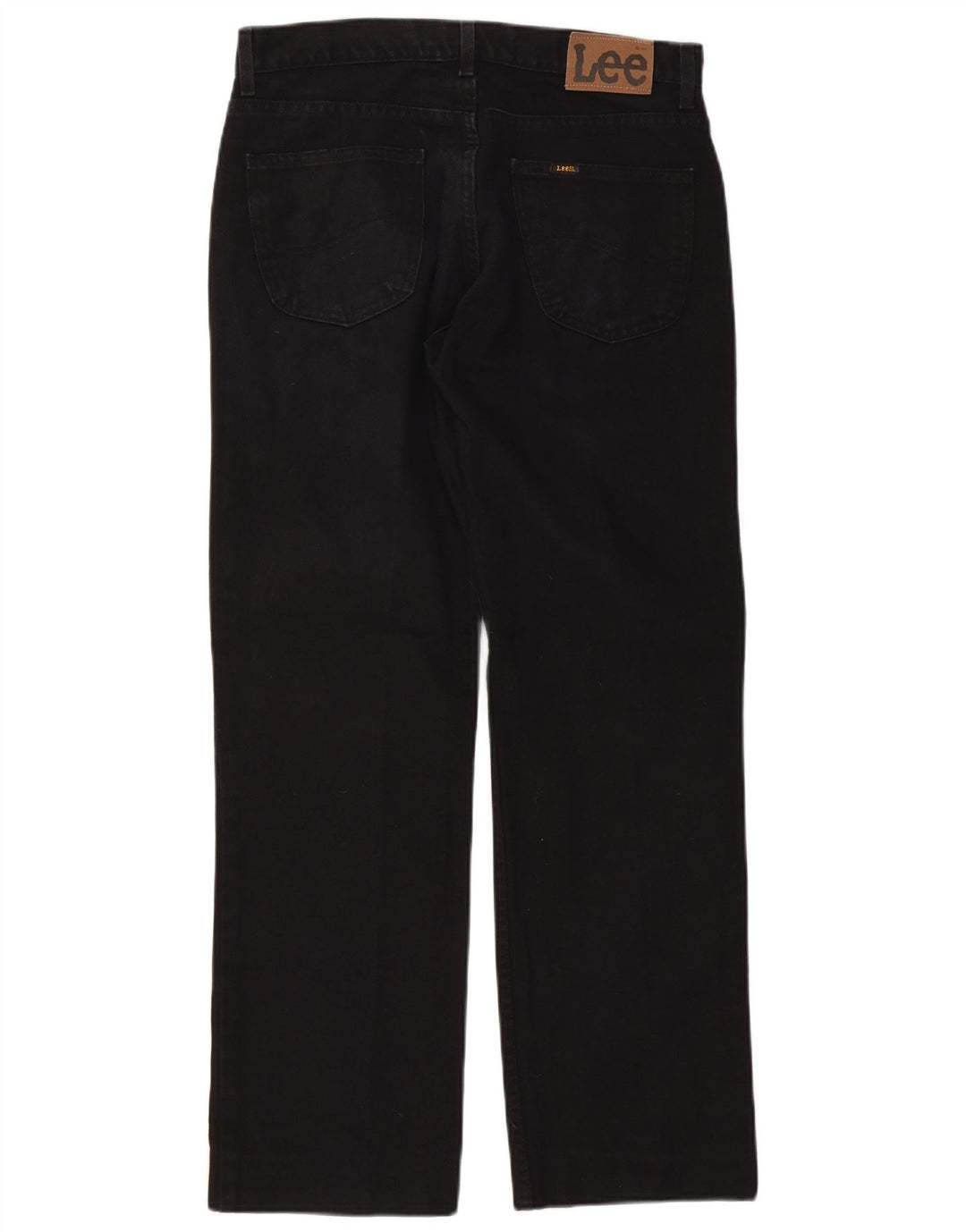Lee Mens Straight Jeans W33 L30 Black Cotton