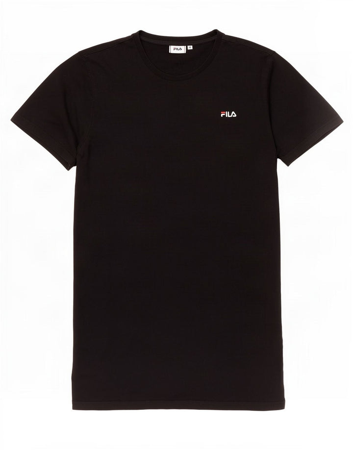 Ανδρικό T-Shirt Fila Top Μεσαίο μαύρο βαμβακερό