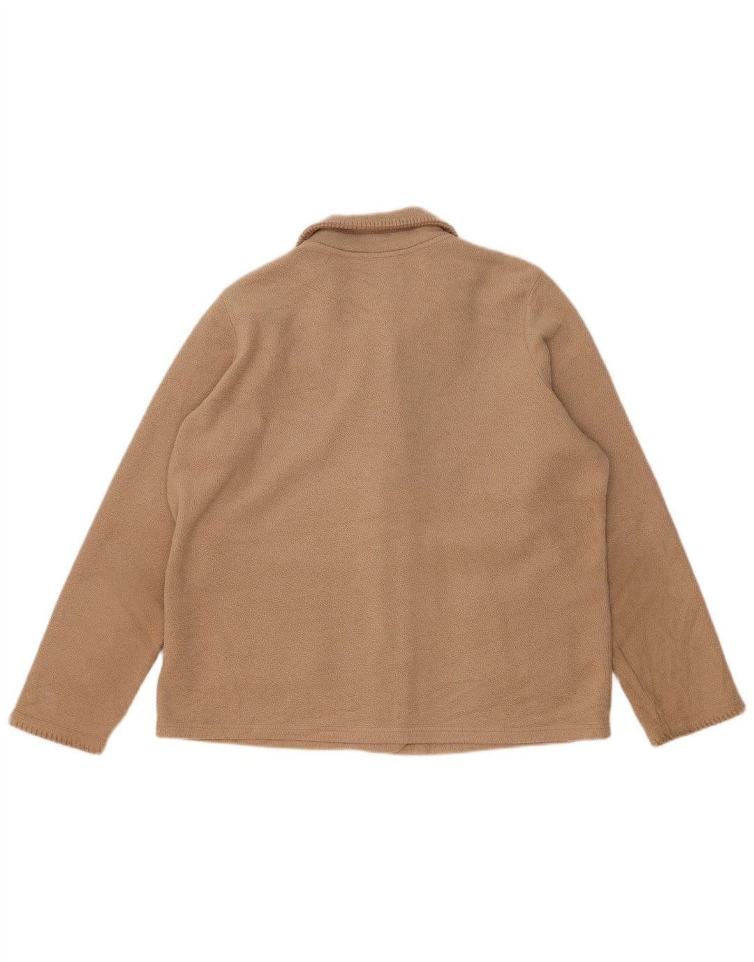 Marks & Spencer Fleecejakke til kvinder UK 16 Stor Beige Polyester