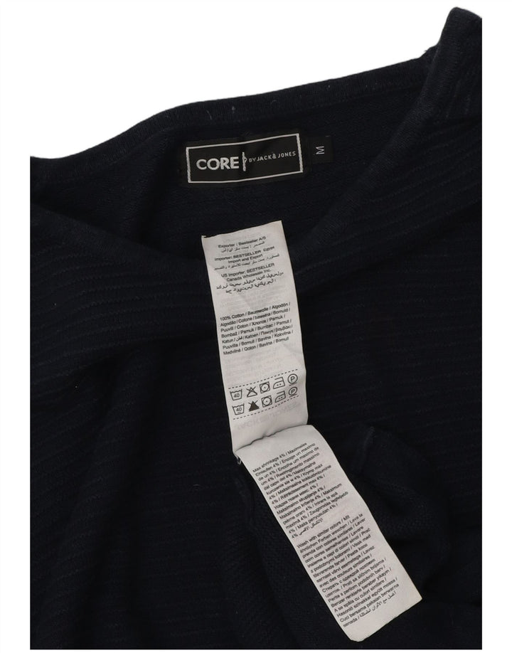Jack & Jones Herre Top Langærmet Medium Navy Blue Nålestribet Bomuld