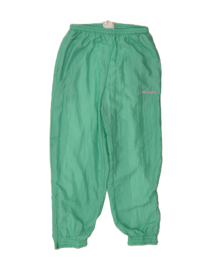 KAPPA Womens Tracksuit Trousers Joggers UK 12 Medium Green Polyamide Vintage Kappa and Second-Hand Kappa from Messina Hembry 