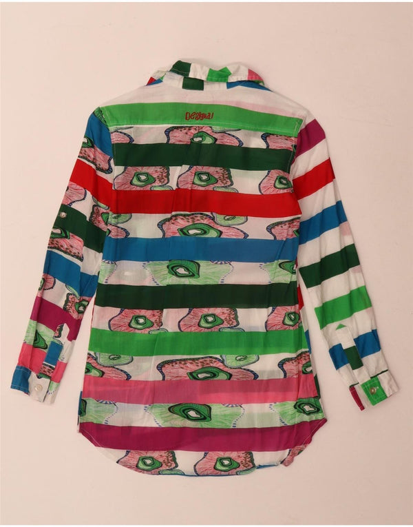 Desigual Camicia Pullover Longline Fit per Ragazze 7-8 Anni Multicolore