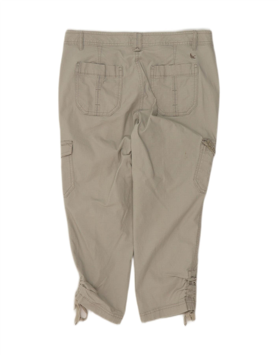 EDDIE BAUER Womens Straight Cropped Trousers US 6 Medium W34 L24 Grey Vintage Eddie Bauer and Second-Hand Eddie Bauer from Messina Hembry 
