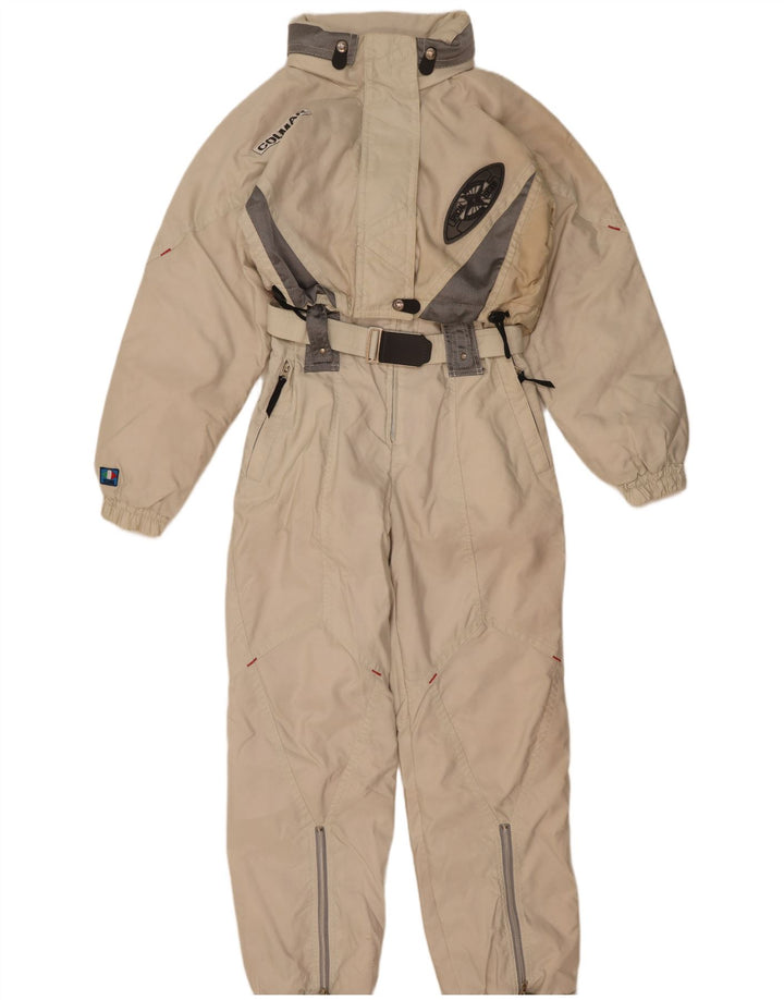 Colmar Womens Hooded Ski Jumpsuit IT 46 Large White Colourblock