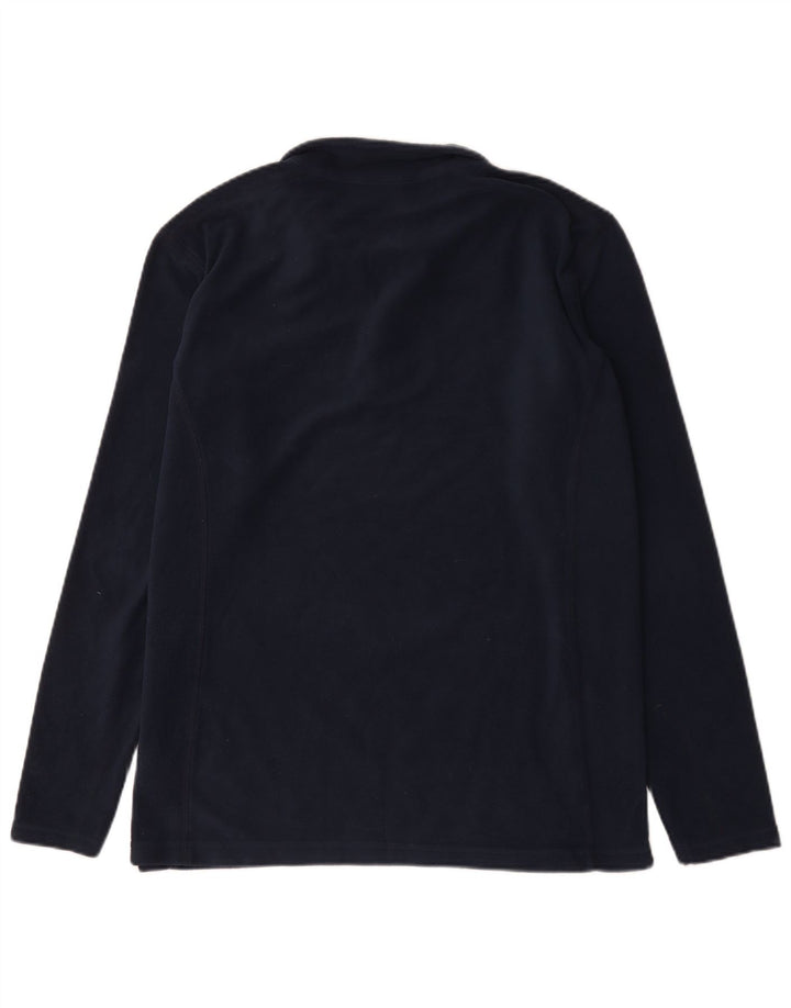 Columbia Mens Zip Neck Fleece Jumper Large Navy Blue Polyester