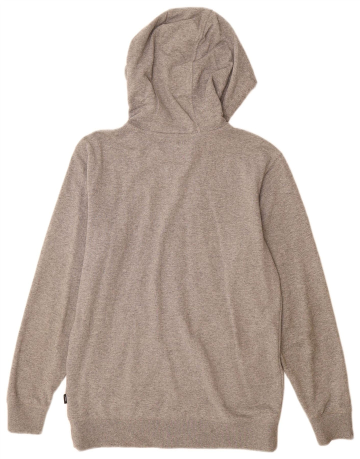 Vans Mens Zip Hoodie Sweater Small Grey Cotton