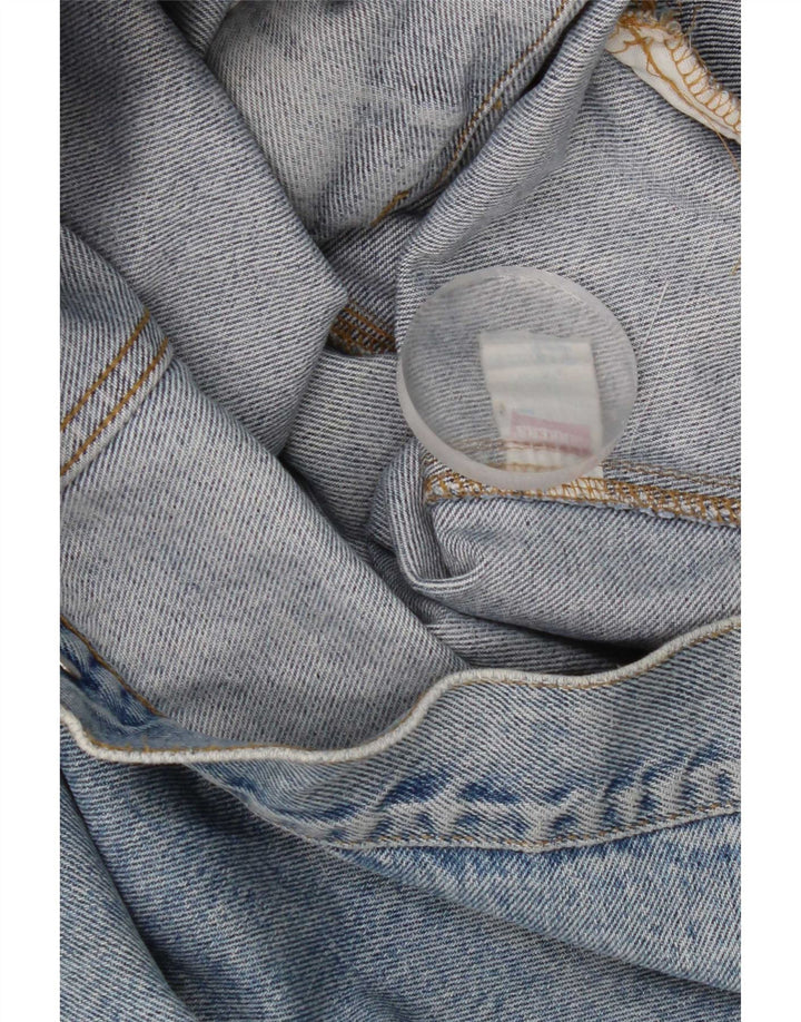 Carrera Herren Distressed Jeansjacke UK 36 Small Blau Baumwolle
