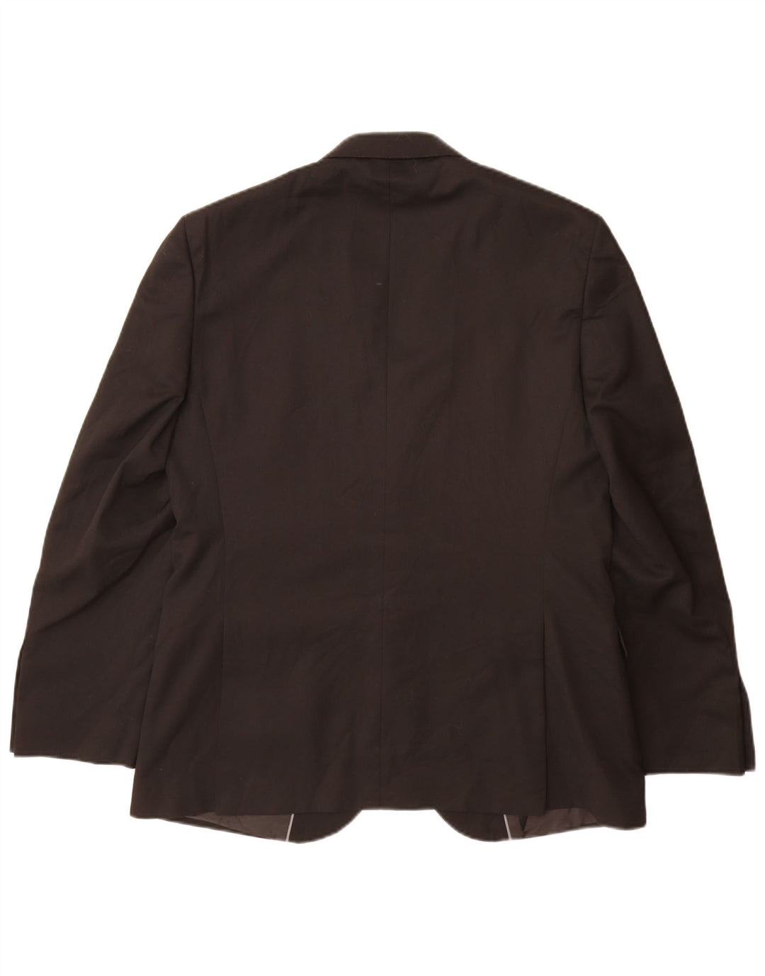 Marks & Spencer Mens 2 Button Blazer Jacket UK 40 Large Black Polyester