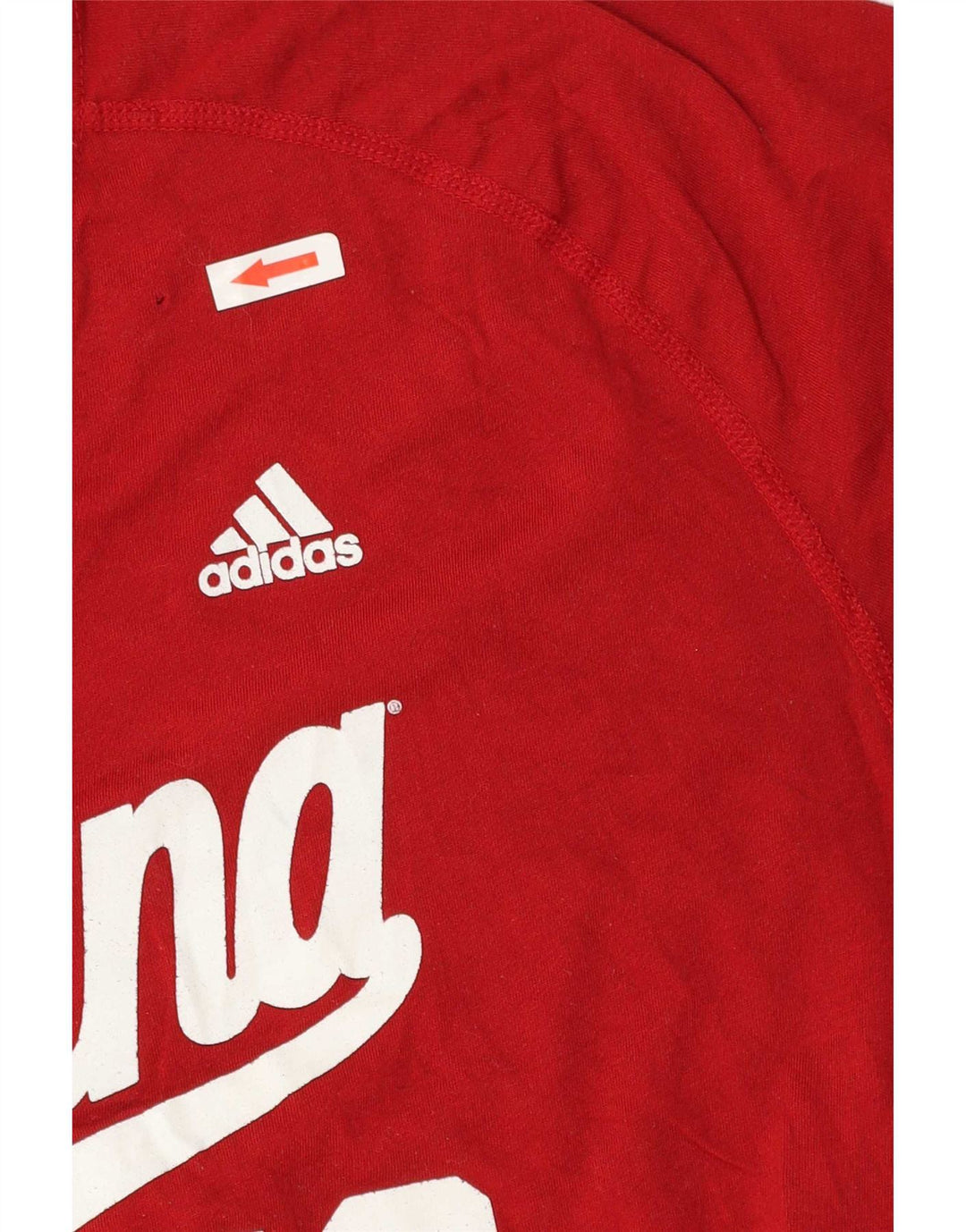 Adidas Mens Indiana Graphic T-Shirt Top XL Red Polyester