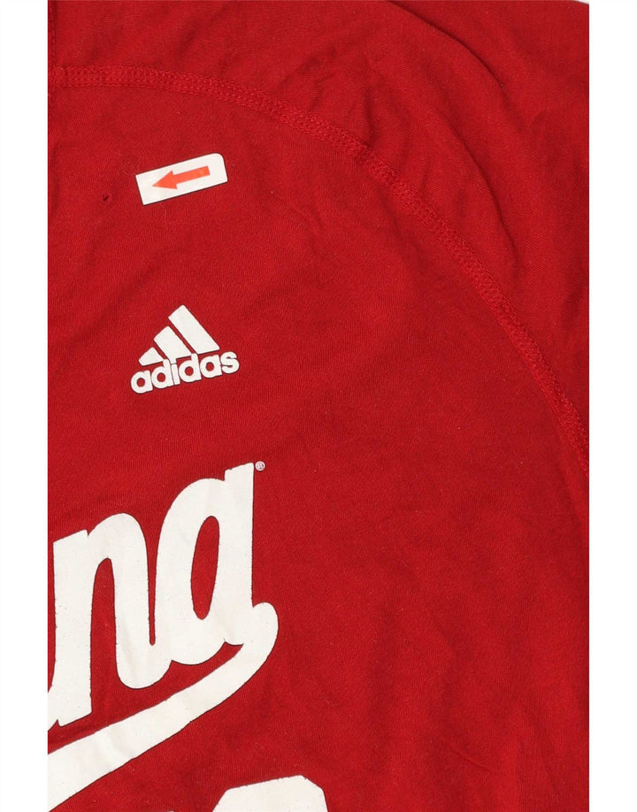 Adidas Mens Indiana Graphic T-Shirt Top XL Red Polyester