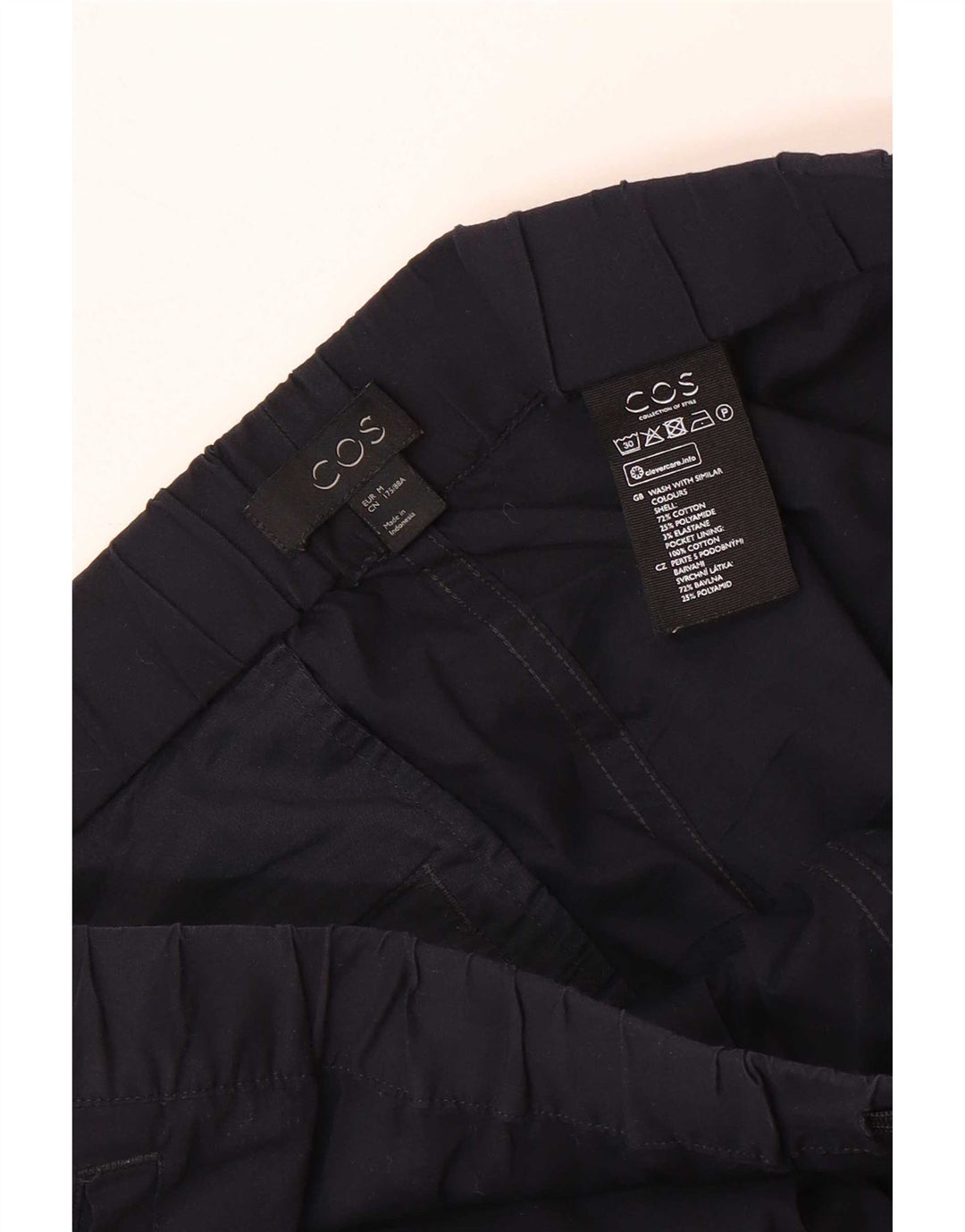 Cos Mens Joggers Trousers Medium W32 L29 Navy Blue Cotton